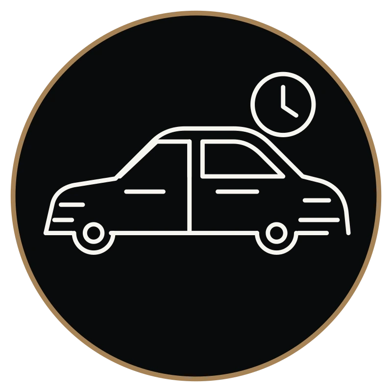 Berline avec chauffeur privé en mise à disposition